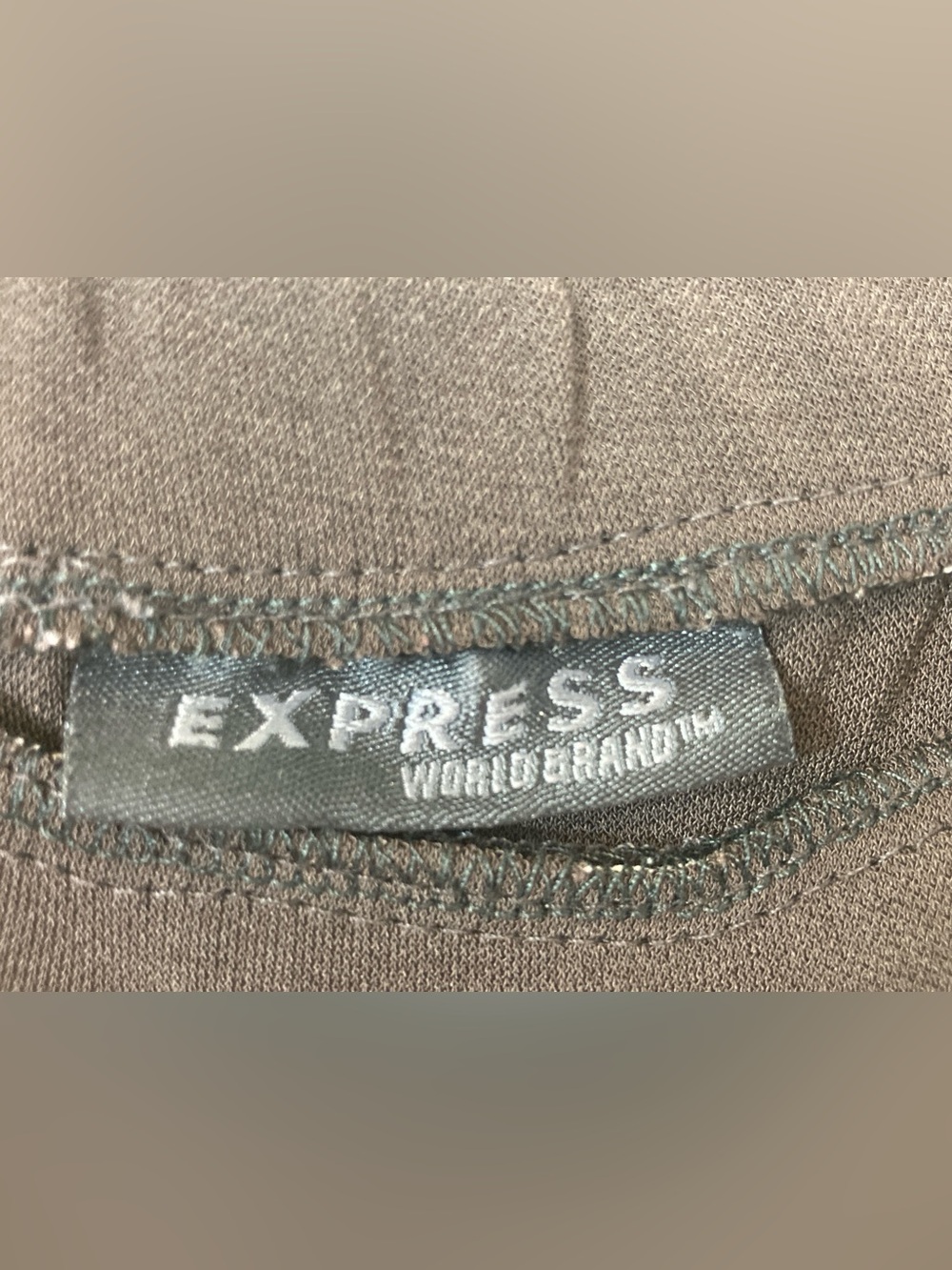 Express Brown Long Skirt Size M Stretch Pull On Elastic Waist - Picture 3 of 7